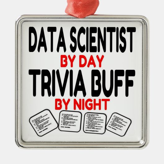 Data Scientist houdt van trivia Metalen Ornament (Voorkant)