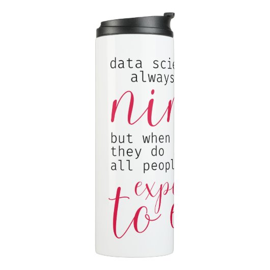 Data Scientist Ninjas (voor vrouwen in tech) Thermosbeker (Gedraaid links)