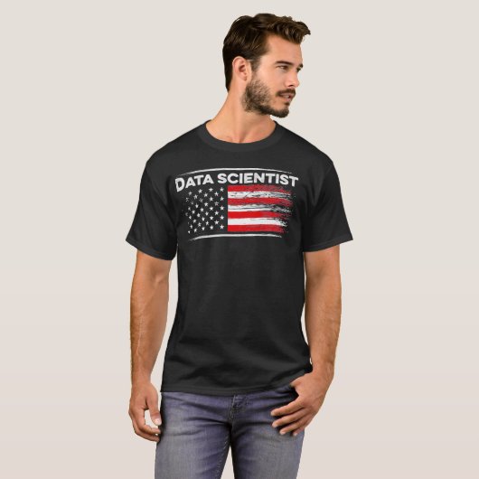 Data Scientist Succesvol Data Science Mining Analy T-shirt (Voorkant volledig)