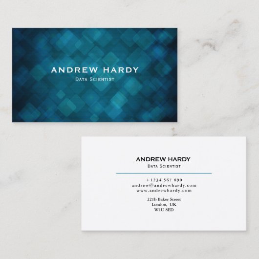 Data Scientist Visitekaartje (Voorkant / Achterkant)