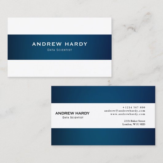 Data Scientist Visitekaartje (Voorkant / Achterkant)
