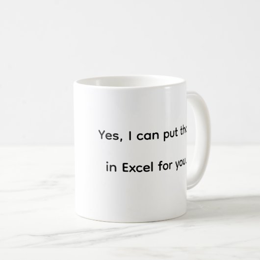 Data Scientist's Echte Baan - BI Expert/Excel Koffiemok (Voorkant rechts)