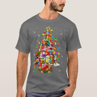Data Tree Library Xmas Lights Boom Lover Libr T-shirt