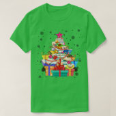Data Tree Library Xmas Lights Boom Lover Libr T-shirt (Design voorkant)