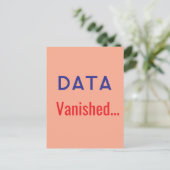 Data verdwenen tekst lopers briefkaart (Staand voorkant)