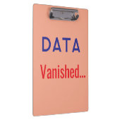 Data verdwenen tekst vloerkleden klembord (Rechts)
