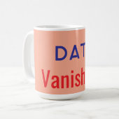 Data verdwenen tekst vloerkleden koffiemok (Voorkant links)