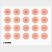 Data verdwenen tekst vloerkleden ronde sticker (Vel)