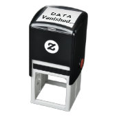 Data verdwenen tekst vloerkleden zelfinktende stempel (Product)