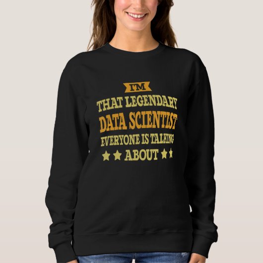 Data Wetenschapper Functie Titel Werknemer Werker Trui (Voorkant)