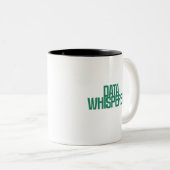 Data Whisperer | Analytics Intuïtie Expert Design Tweekleurige Koffiemok (Voorkant rechts)
