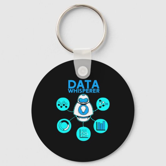 Data Whisperer Tech Engineer Mis Analist Software Sleutelhanger (Voorkant)