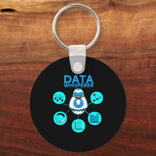 Data Whisperer Tech Engineer Mis Analist Software Sleutelhanger (Voorkant)