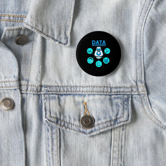 Data Whisperer Tech Engineer Mis Analyst Software  Ronde Button 5,7 Cm (In situ)