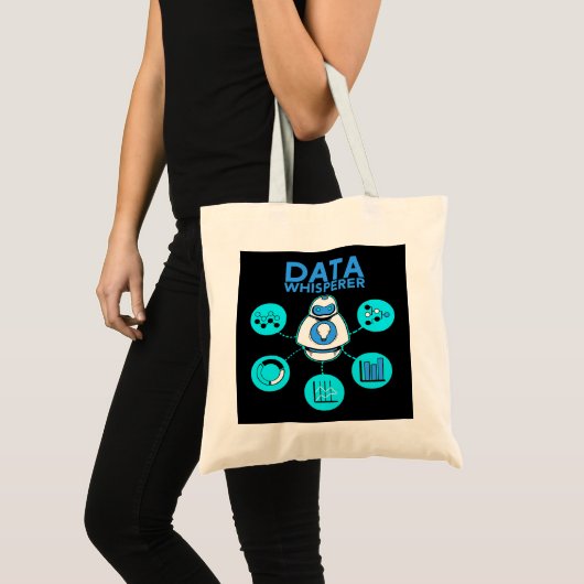 Data Whisperer Tech Engineer MIS Analyst Software Tote Bag (Voorkant (product))