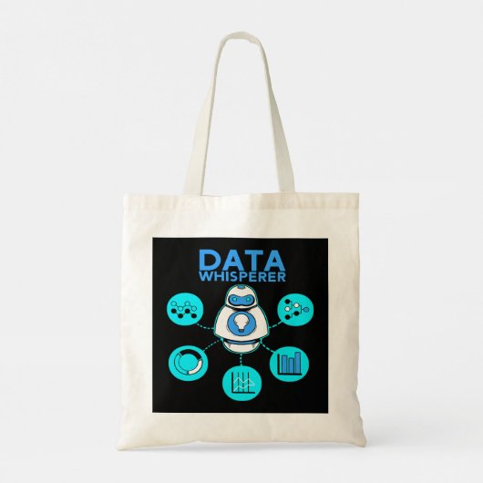 Data Whisperer Tech Engineer MIS Analyst Software Tote Bag (Achterkant)