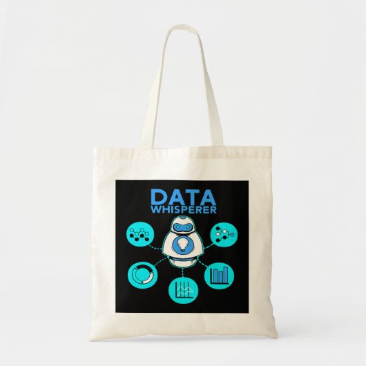 Data Whisperer Tech Engineer MIS Analyst Software Tote Bag (Voorkant)