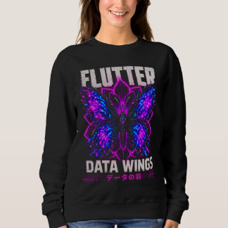 Data Wings Illustratie – Digitale Vlinder & Neon Trui