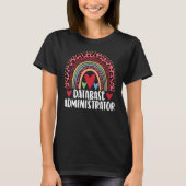 Database Administrator Rainbow Leopard Rainbow Lo T-shirt (Voorkant)