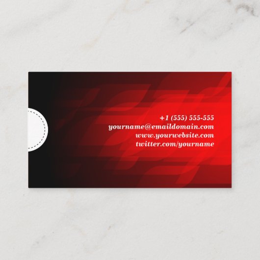 Databasebeheer - Modern Dark Red Visitekaartje (Achterkant)