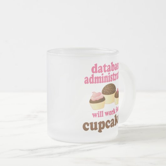 Databasebeheerder (Funny) Cadeaus Matglas Koffiemok (Voorkant rechts)