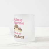Databasebeheerder (Funny) Cadeaus Matglas Koffiemok (Voorkant links)
