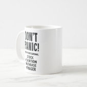 Databasebeheerder voor voorraadconditie koffiemok (Voorkant links)