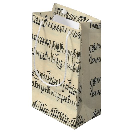 Datablad Music Bag Klein Cadeauzakje (Voorkant Gekanteld)
