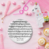 Datablad Music for Piano Overweging Papieren Bordje (Feest)