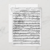 Datablad Music for the Overture to 'Egmont' Briefkaart (Voorkant / Achterkant)