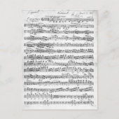 Datablad Music for the Overture to 'Egmont' Briefkaart (Voorkant)