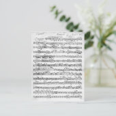 Datablad Music for the Overture to 'Egmont' Briefkaart (Staand voorkant)