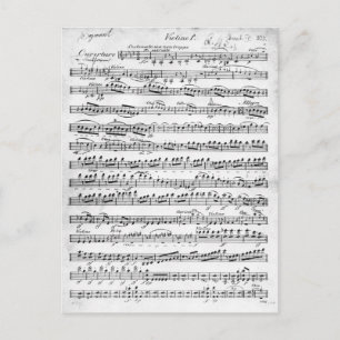 Datablad Music for the Overture to 'Egmont' Briefkaart