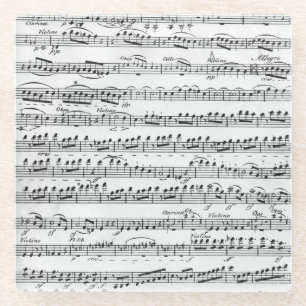 Datablad Music for the Overture to 'Egmont' Glazen Onderzetter