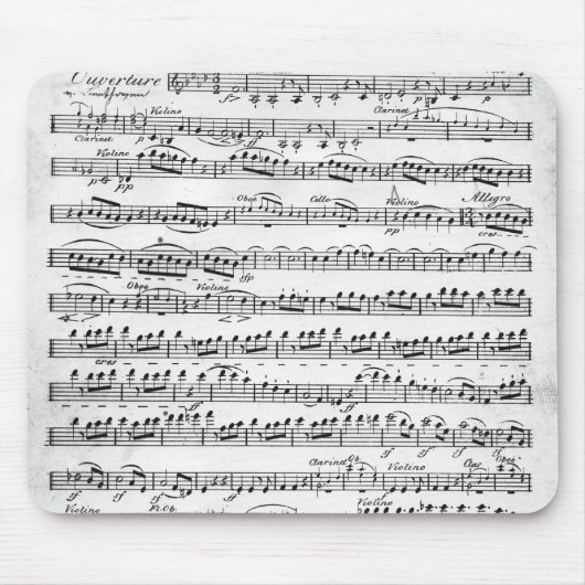 Datablad Music for the Overture to 'Egmont' Muismat (Voorkant)