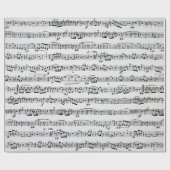 Datablad Music on Whitewash-out hout Cadeaupapier (Vlak)