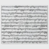 Datablad Music on Whitewash-out hout Cadeaupapier (Vlak)