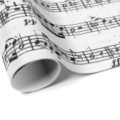 Datablad Music on Whitewash-out hout Cadeaupapier (Rol Hoek)