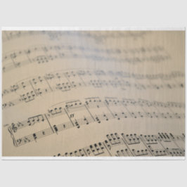 Datablad Music Parchment Background 2, decoupage Tissuepapier