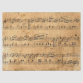 Datablad Music  Parchment Background Decoupage Tissuepapier (Voorkant)