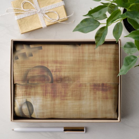 Datablad Music Rustic Gold Background-decoupage Tissuepapier (Geschenk)