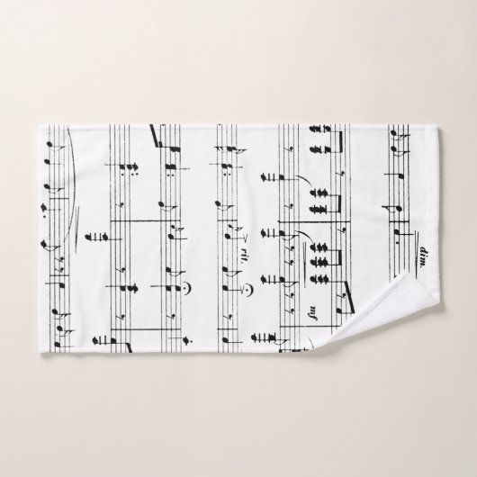 Datablad Muziek Bad Handdoek (Handdoek)