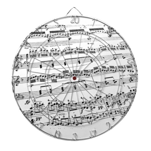 Datablad Muziek Dartbord (Voorkant)