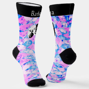 Datablad Muziek- en comedy- en tragische-maskermon Sokken