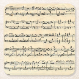 Datablad Muziek Kartonnen Onderzetters