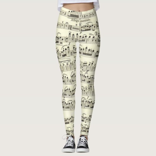 Datablad Muziek Leggings (Voorkant)