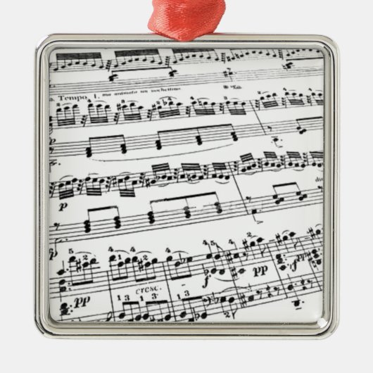 Datablad Muziek Metalen Ornament (Voorkant)