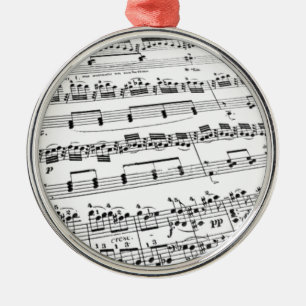Datablad Muziek Metalen Ornament