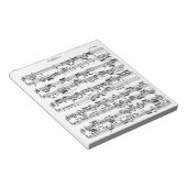 Datablad Muziek naar Bach Notitieblok (Schuin)