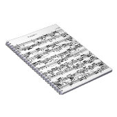 Datablad Muziek naar Bach Notitieboek (Rechterzijde)